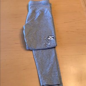 Justice sloth leggings